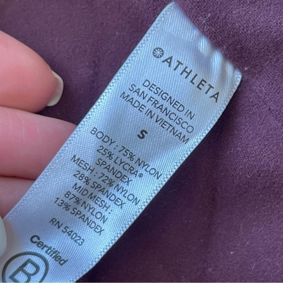 Athleta Shakti Mesh 7/8 Tight Purple 599728 Size Small - Picture 4 of 9